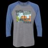Unisex Triblend Three-Quarter Raglan T-Shirt Thumbnail