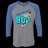 Unisex Triblend Three-Quarter Raglan T-Shirt Thumbnail