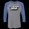 Unisex Triblend Three-Quarter Raglan T-Shirt Thumbnail