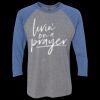 Unisex Triblend Three-Quarter Raglan T-Shirt Thumbnail