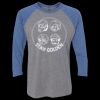 Unisex Triblend Three-Quarter Raglan T-Shirt Thumbnail