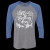 Unisex Triblend Three-Quarter Raglan T-Shirt Thumbnail