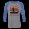 Unisex Triblend Three-Quarter Raglan T-Shirt Thumbnail