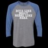Unisex Triblend Three-Quarter Raglan T-Shirt Thumbnail