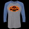 Unisex Triblend Three-Quarter Raglan T-Shirt Thumbnail