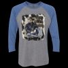 Unisex Triblend Three-Quarter Raglan T-Shirt Thumbnail