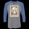 Unisex Triblend Three-Quarter Raglan T-Shirt Thumbnail