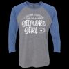 Unisex Triblend Three-Quarter Raglan T-Shirt Thumbnail