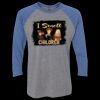 Unisex Triblend Three-Quarter Raglan T-Shirt Thumbnail