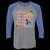 Unisex Triblend Three-Quarter Raglan T-Shirt Thumbnail