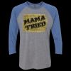 Unisex Triblend Three-Quarter Raglan T-Shirt Thumbnail
