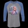 Unisex Triblend Three-Quarter Raglan T-Shirt Thumbnail