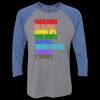 Unisex Triblend Three-Quarter Raglan T-Shirt Thumbnail