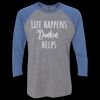 Unisex Triblend Three-Quarter Raglan T-Shirt Thumbnail