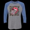 Unisex Triblend Three-Quarter Raglan T-Shirt Thumbnail