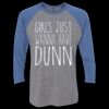 Unisex Triblend Three-Quarter Raglan T-Shirt Thumbnail