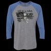 Unisex Triblend Three-Quarter Raglan T-Shirt Thumbnail