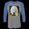 Unisex Triblend Three-Quarter Raglan T-Shirt Thumbnail