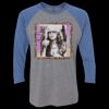 Unisex Triblend Three-Quarter Raglan T-Shirt Thumbnail