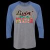 Unisex Triblend Three-Quarter Raglan T-Shirt Thumbnail