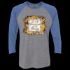 Unisex Triblend Three-Quarter Raglan T-Shirt Thumbnail
