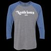 Unisex Triblend Three-Quarter Raglan T-Shirt Thumbnail