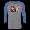 Unisex Triblend Three-Quarter Raglan T-Shirt Thumbnail