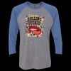 Unisex Triblend Three-Quarter Raglan T-Shirt Thumbnail