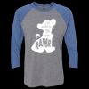 Unisex Triblend Three-Quarter Raglan T-Shirt Thumbnail