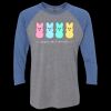 Unisex Triblend Three-Quarter Raglan T-Shirt Thumbnail