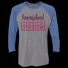 Unisex Triblend Three-Quarter Raglan T-Shirt Thumbnail