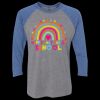 Unisex Triblend Three-Quarter Raglan T-Shirt Thumbnail