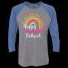 Unisex Triblend Three-Quarter Raglan T-Shirt Thumbnail
