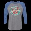 Unisex Triblend Three-Quarter Raglan T-Shirt Thumbnail