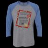 Unisex Triblend Three-Quarter Raglan T-Shirt Thumbnail