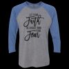 Unisex Triblend Three-Quarter Raglan T-Shirt Thumbnail