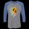 Unisex Triblend Three-Quarter Raglan T-Shirt Thumbnail