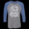 Unisex Triblend Three-Quarter Raglan T-Shirt Thumbnail