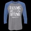 Unisex Triblend Three-Quarter Raglan T-Shirt Thumbnail