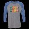 Unisex Triblend Three-Quarter Raglan T-Shirt Thumbnail