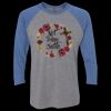 Unisex Triblend Three-Quarter Raglan T-Shirt Thumbnail