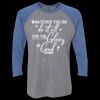 Unisex Triblend Three-Quarter Raglan T-Shirt Thumbnail