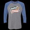Unisex Triblend Three-Quarter Raglan T-Shirt Thumbnail