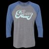 Unisex Triblend Three-Quarter Raglan T-Shirt Thumbnail