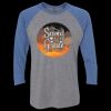 Unisex Triblend Three-Quarter Raglan T-Shirt Thumbnail