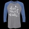 Unisex Triblend Three-Quarter Raglan T-Shirt Thumbnail