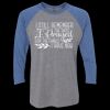 Unisex Triblend Three-Quarter Raglan T-Shirt Thumbnail