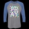 Unisex Triblend Three-Quarter Raglan T-Shirt Thumbnail