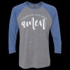 Unisex Triblend Three-Quarter Raglan T-Shirt Thumbnail
