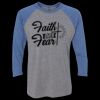 Unisex Triblend Three-Quarter Raglan T-Shirt Thumbnail